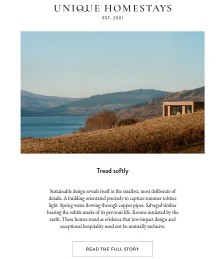 Sustainable retreats to tread softly with